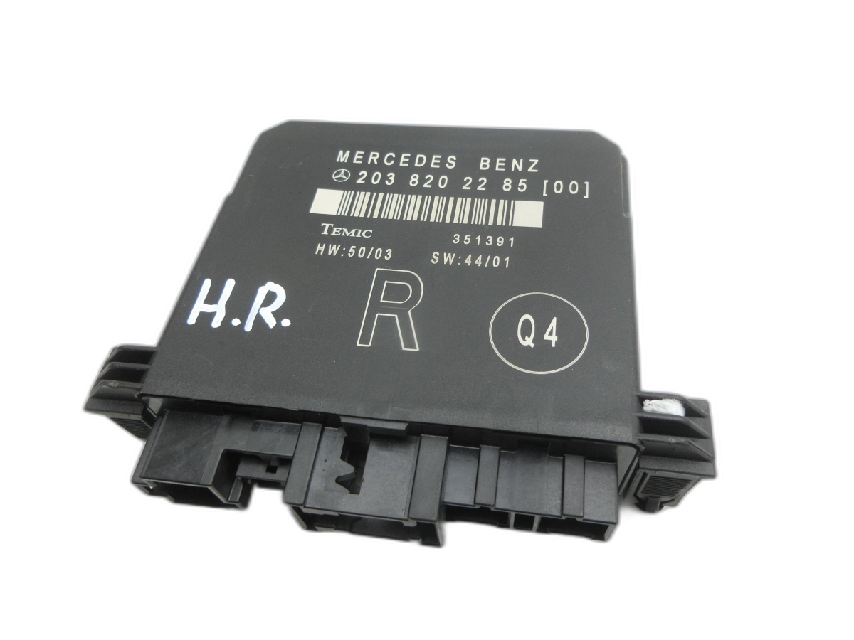 Mercedes W203 C200K 04-07 Türsteuergerät Türmodul Temic Rechts Hinten  - Bild 1