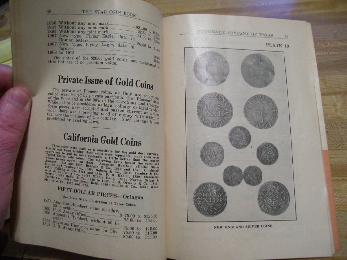 Antique 1920's The Star Coin Book 28th Edition Rare American and Foreign Coins