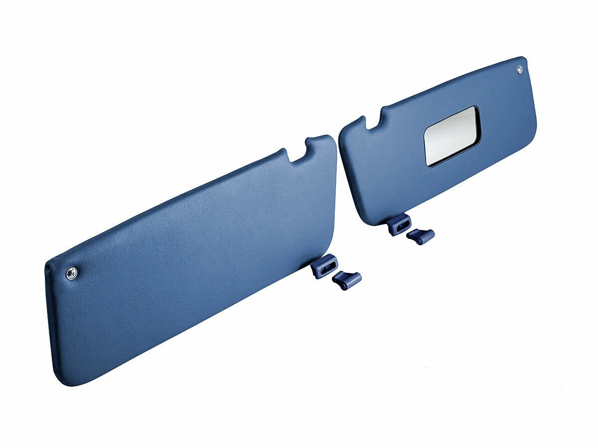 Sunvisor and Clips Set For Mercedes R107 W107 C107 Dark Blue 560SL 1971–1989