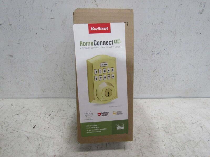 Kwikset 98930-003 Home Connect 620 Smart Keypad Lock Polished Brass