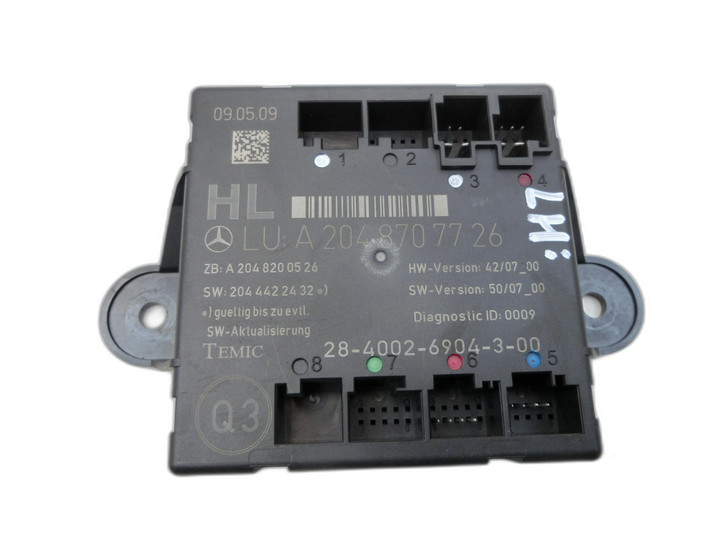 Mercedes GLK X204 320 09-12 Steuergerät Türsteuergerät Türmodul Hinten Links  - Bild 1