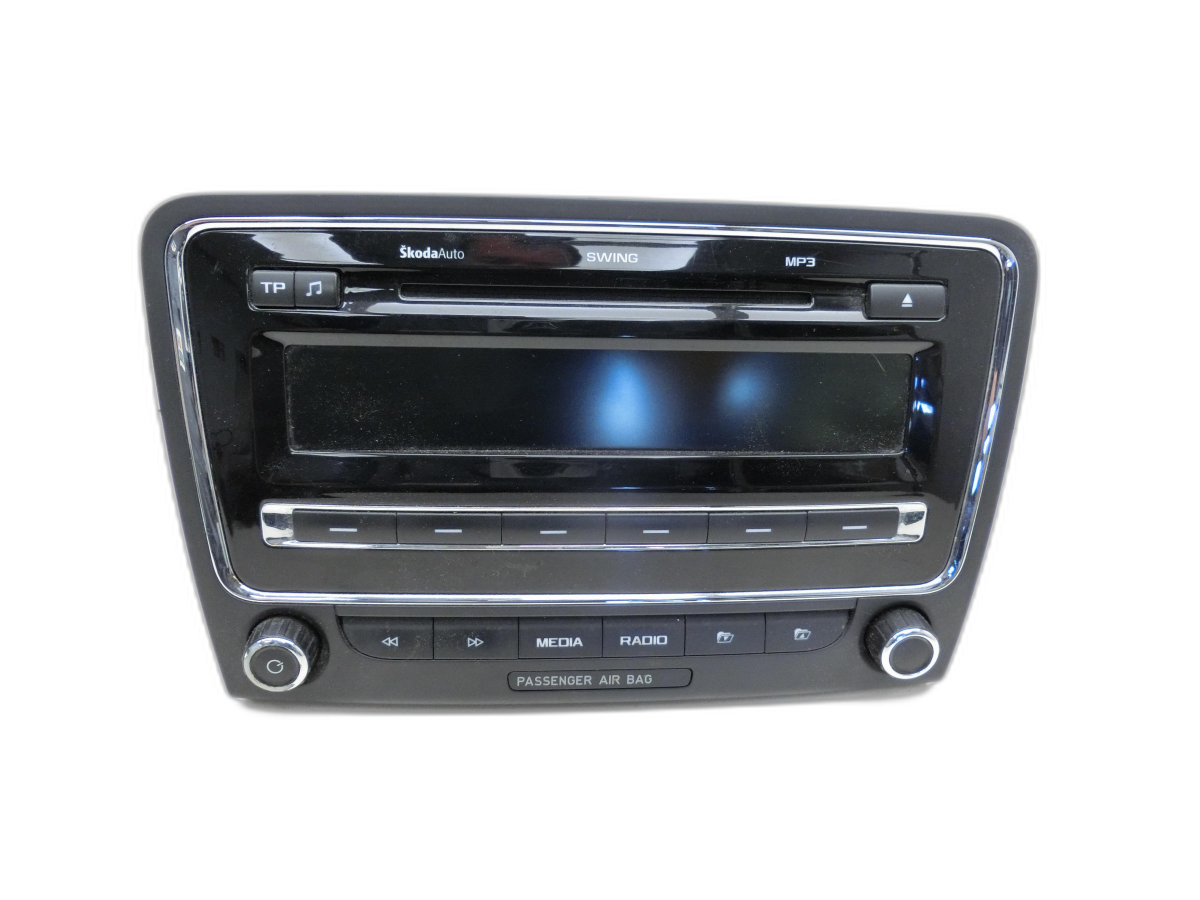 Autoradio Radio-CD con CODICE per Skoda Superba II 08-13 Superb 3T - Bild 1