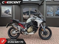 DUCATI MULTISTRADA V4S 2022- SPOKED WHEELS- FULL AKRAPOVIC - RADAR - ENGINE BARS