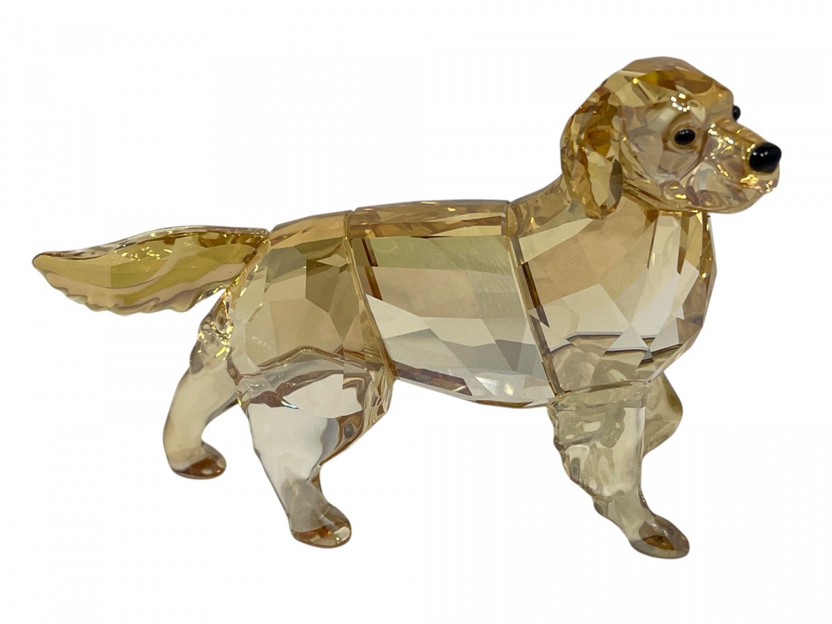Swarovski Figurine 1142823 Dog Golden Retriever 8.3 cm Original