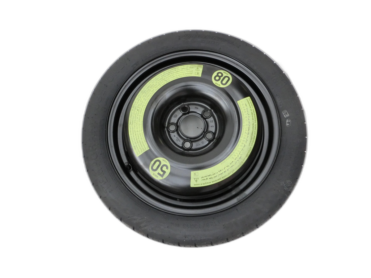 Skoda Rapid NH 12-19 1 x Komplettrad Ersatzrad Aluminiumfelge Sommerreifen 125/70R16 5X100  - Bild 1