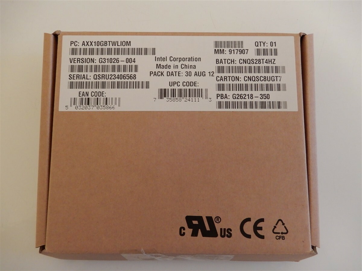 Dual Port Intel X540-BT2 10GbE I/O Module AXX10GBTWLIOM G26218-350