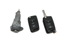 Skoda Octavia VRS III 5E 12-16 Türschliesszylinder Links Vorne 2x Schlüssel Türschliesszylinder Skoda Octavia VRS... Vorschau 1