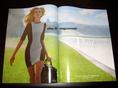 DIOR 2-Page PRINT AD 2014 DARIA STROKOUS Secret Garden III Versailles