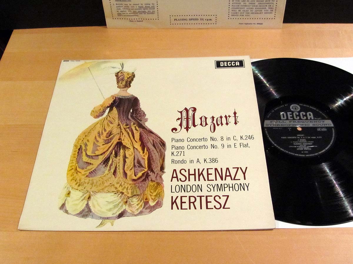 UK DECCA SXL-6256 ffss Mozart Piano Concerto 8 ASHKENAZY