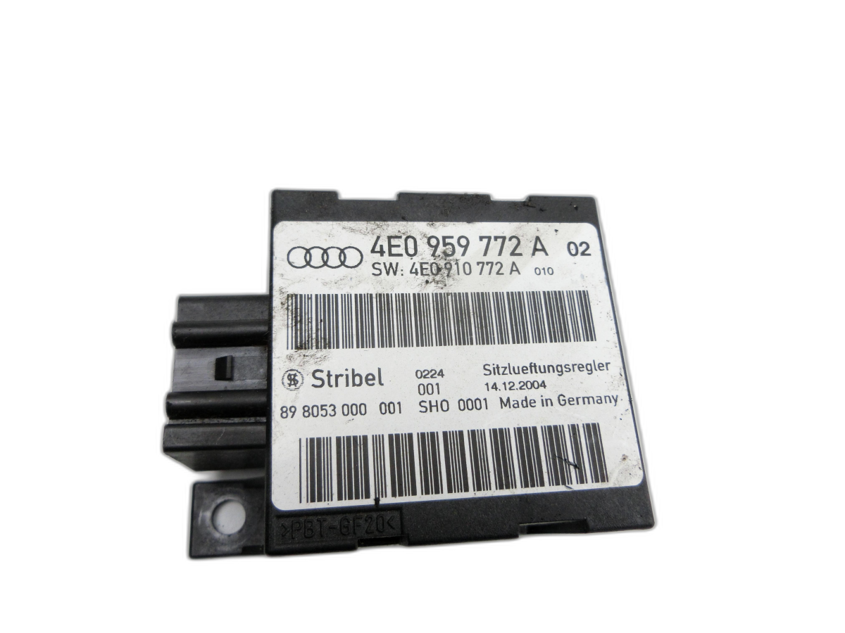 Audi A8 D3 4E qu 02-05 Steuergerät SG Sitzlüftungsregler Links Vorne für Fahrer Sitz  - Bild 1
