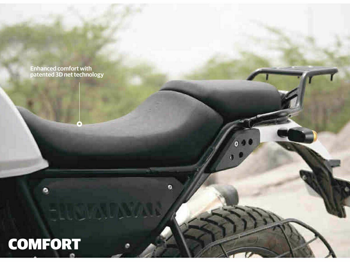 Fits Royal Enfield Himalayan 411Rear Passenger Touring Seat + Free Oil Filter 