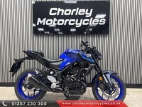 Yamaha MT-03 320cc blue naked sports 2022 with low miles