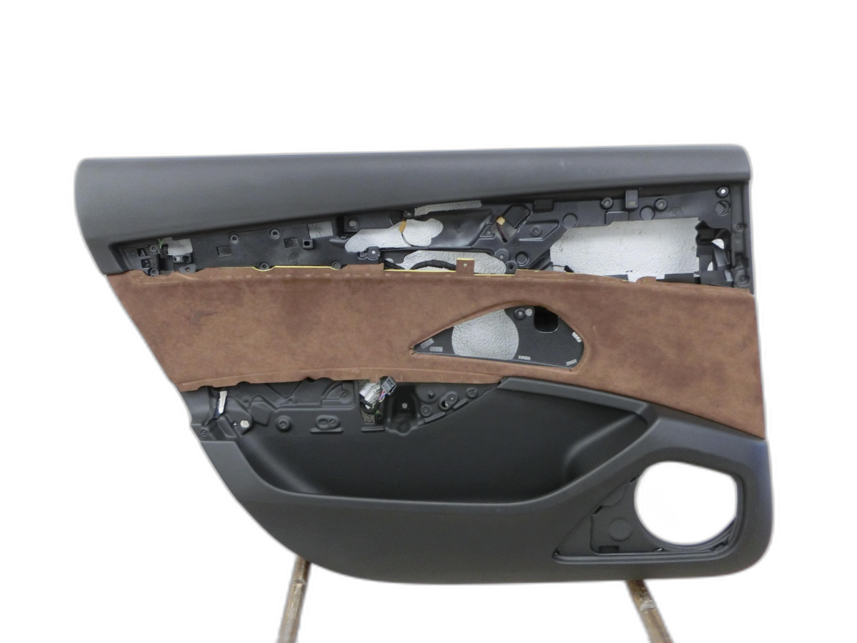 Pannello portiera Sx posteriore Alcantara Torrone marrone per Audi A8 4H 09-13 - Bild 1