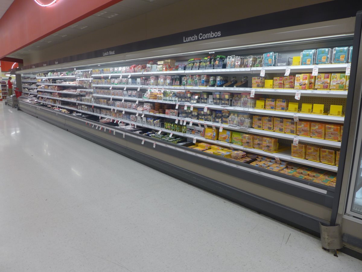 Tyler N6MHPM 40' Fresh Red Meat Fish Burger Deli Grocery LED Remote Cooler Case