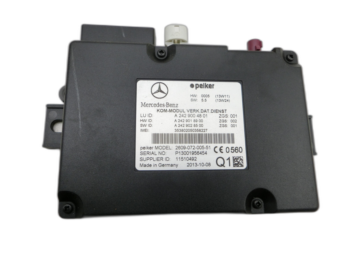 Control Unit Com module Verk. Dat. Service for Mercedes CLS 250 C218 11-14 - Bild 1