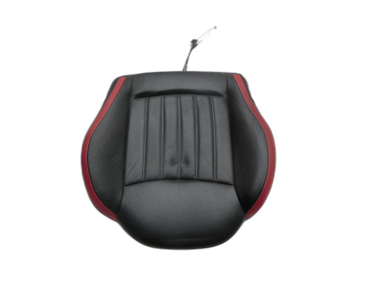 Fiat 500 312 07-15  Sitzbezug Sitzpolster für Fahrersitz Sitz Links Vorne Schwarz Rot  - Bild 1