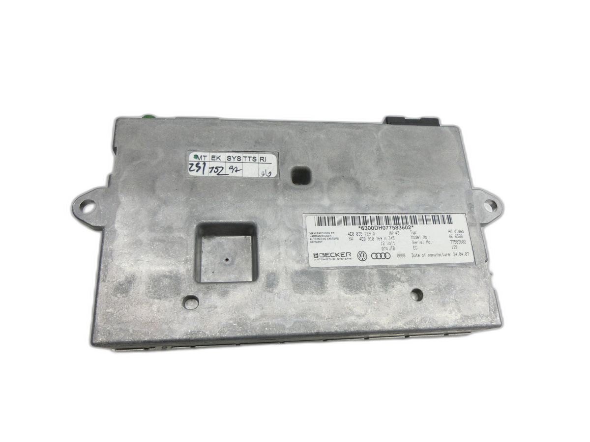 Unidad de control Caja interfaz MMI Video BE6387 para Audi A8 4E D3 05-07 - Bild 1