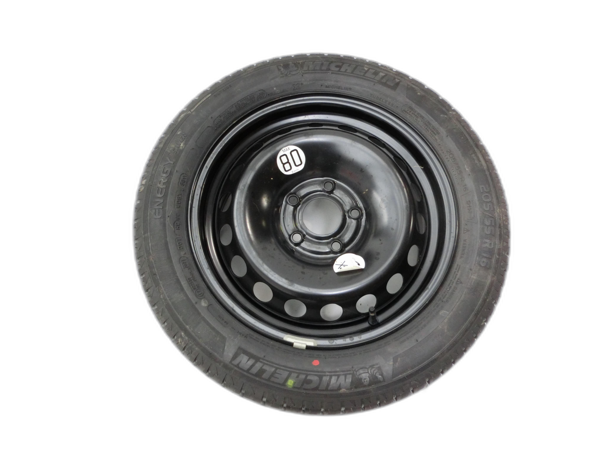 Renault Megane III 08-12 1 x Komplettrad Ersatzrad Stahlfelge Sommerreifen 205/55R16 5X114.3  - Bild 1