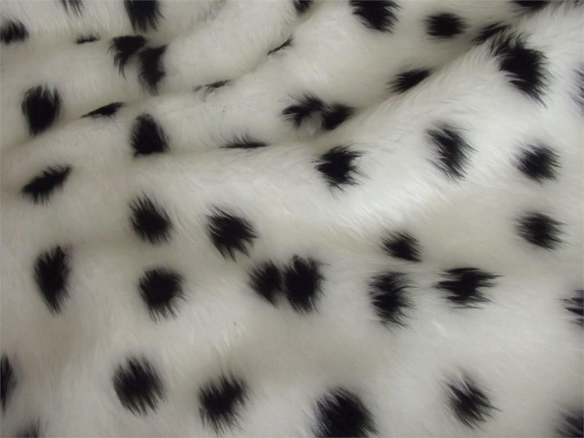 Animal Fun Faux Fur Fabric Material - DALMATIAN | eBay