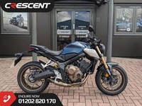 HONDA CB650R 2020 - MATT JEANS BLUE - FULL AKRAPOVIC EXHAUST SYSTEM - 3 STAMPS