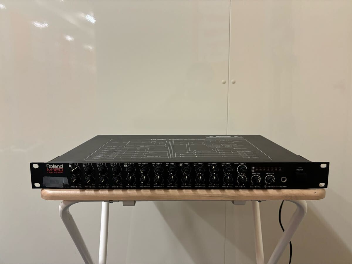 Roland M-120 12チャンネル 1Uラックマウント ミキサー Roland M-120 LINE MIXER 12 Channel Rack Mountable free