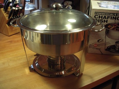 Seville Classics Commercial 5 quart Stainless 18/10 Chafing Dish : #14015