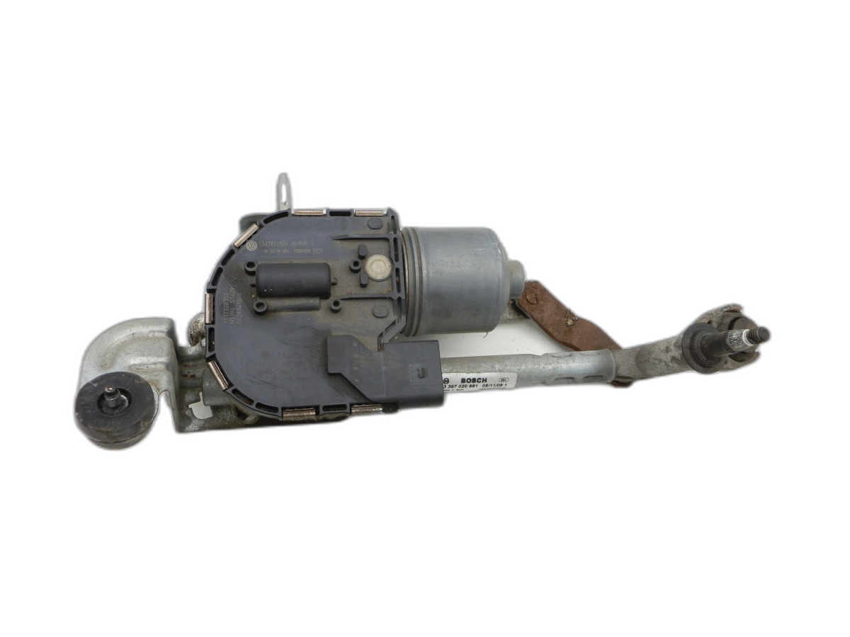 VW Golf 5M Plus 04-08 Wischermotor m. Wischergestänge Links Vorne - Bild 1