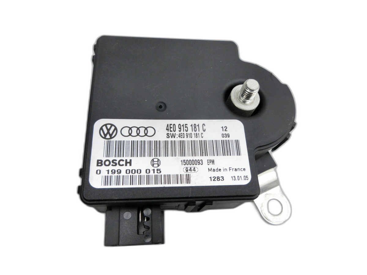 Audi A8 D3 4E qu 02-05 Steuergerät ECU Modul Überwachung Batterie - Bild 1