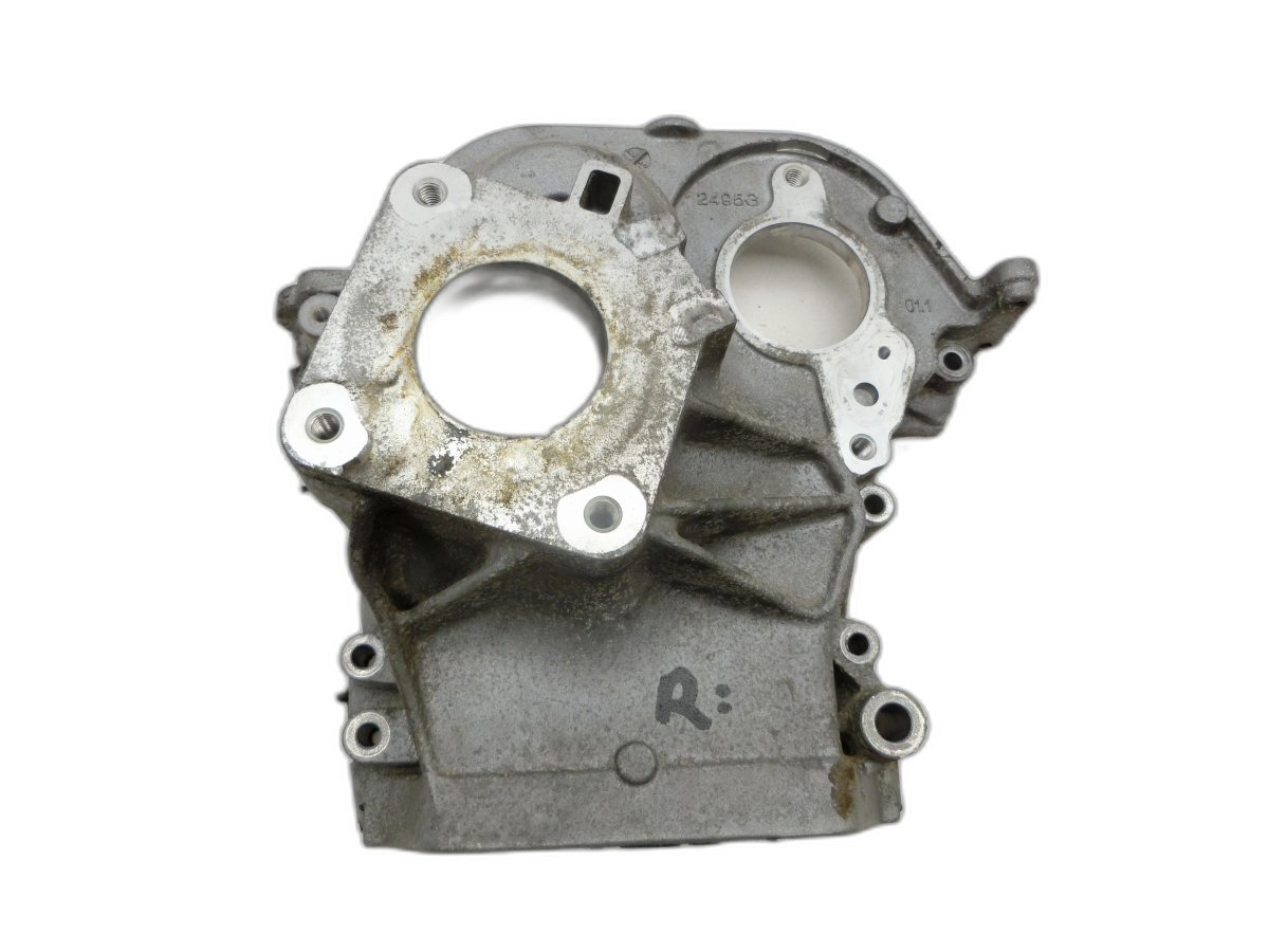 Jeep Grand Cherokee WK2 13-17 CRD 3,0 143KW Platte für Motor Stirnplatte Gehäuse Motorblock Rechts  - Bild 1