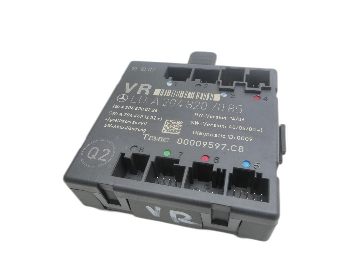 Mercedes W204 07-11 Steuergerät ECU Modul SG Rechts Vorne  - Bild 1