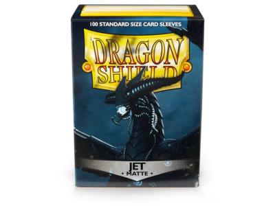 Matte Jet Case Display Dragon Shield Standard Size Sleeves - 10 Packs