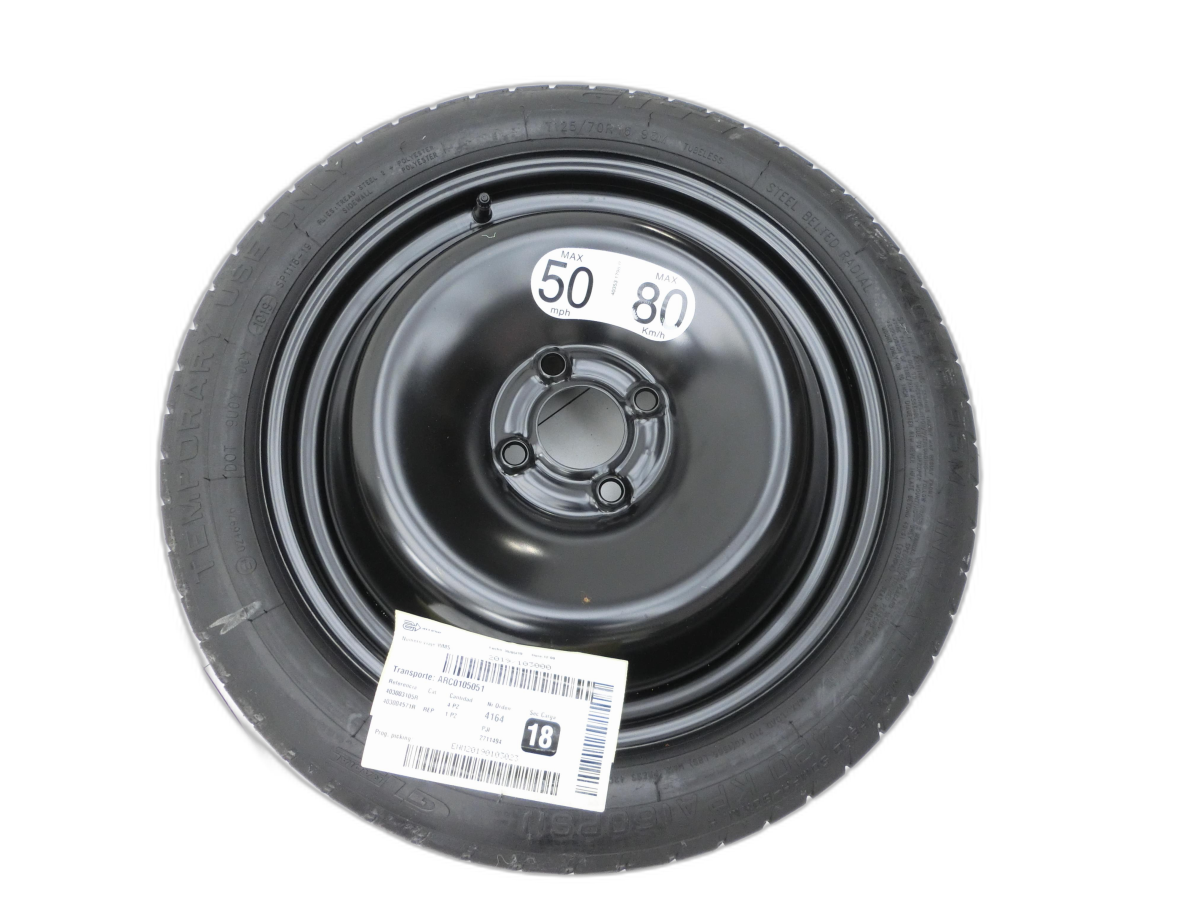 Renault Captur I HF 17-19 1 x Komplettrad Ersatzrad Stahlfelge Reserverad 125/70R16 4X114.3 - Bild 1