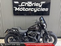 2018 Harley Davidson Fat Bob 1868cc cruiser in Custom Purple finish