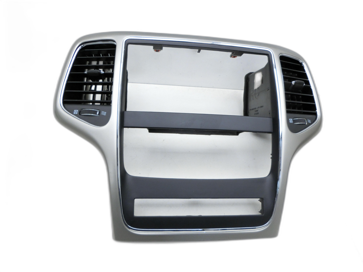 Jeep Grand Cherokee WK2 10-13 Luftdusche Luftdüse Mitte Einbaurahmen für Navi Radio Bedienteile  - Bild 1