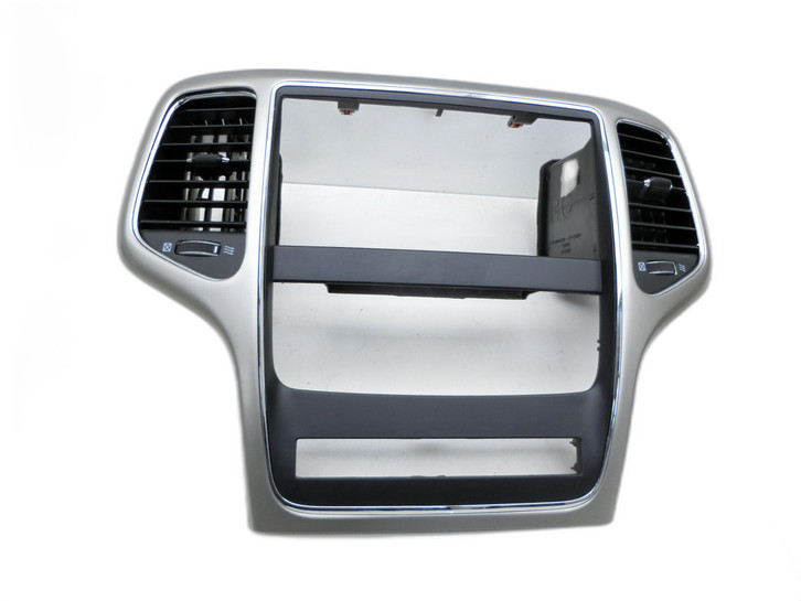 Jeep Grand Cherokee WK2 10-13 Luftdusche Luftdüse Mitte Einbaurahmen für Navi Radio Bedienteile  - Bild 1