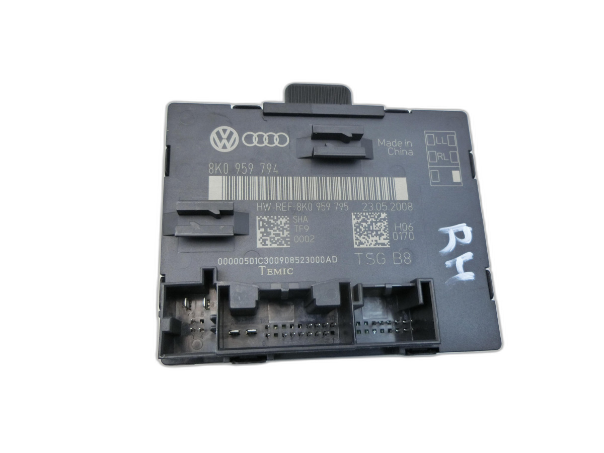 Audi A4 8K B8 07-11 Steuergerät Türsteuergerät SG Fensterheber Rechts Hinten  - Bild 1