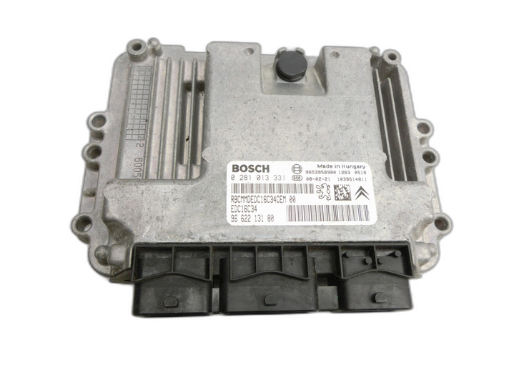 Peugeot 1007 KM 07-14 HDI 1,6 80KW Motorsteuergerät ECU EDC16C34  - Bild 1