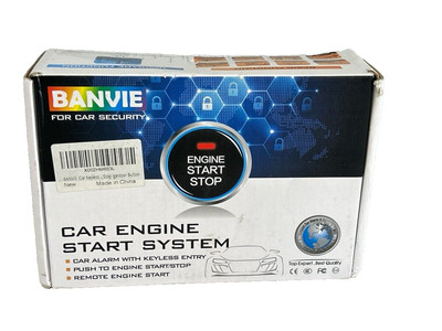 Banvie Car Remote Start Kit and Push to Engine Start/Stop Button