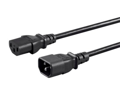 Monoprice 18AWG Power Extension Cord 4ft 3 Conductor IEC 60320C14 to IEC60320C13