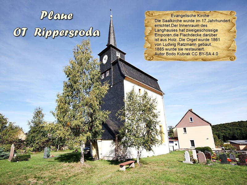 Plaue Ot Rippersroda Evang.Kirche ThÃ¼Ringen 1573