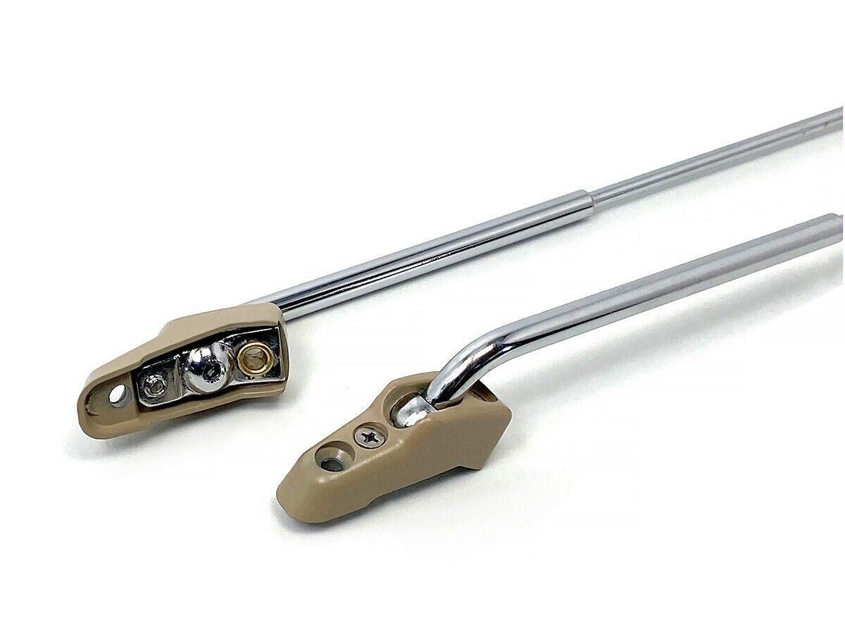 Sunvisor Metal Rod Bracket Set Left Right for Mercedes R107 SL Beige