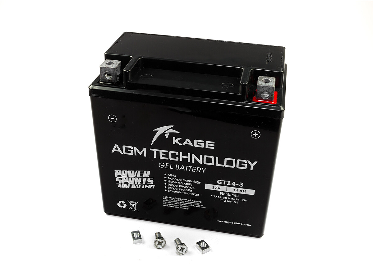 Batterie GEL KAGE YTX14L-BS für Buell CR R 1125 Harley-Davidson XL Sportster XR 