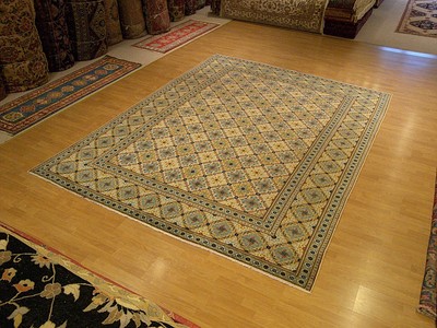 8 x 10.7 High Quality Handmade Antique 1930s Persian Oriental Rug Soft Kork Wool