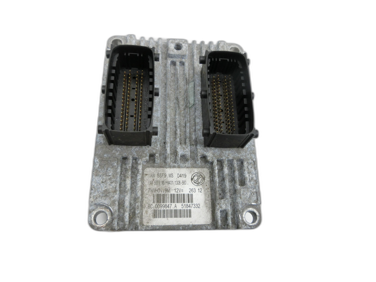 Fiat 500 C 312 1,2 51KW Steuergerät ECU für Motor Motorsteuergerät Motormanagement  - Bild 1