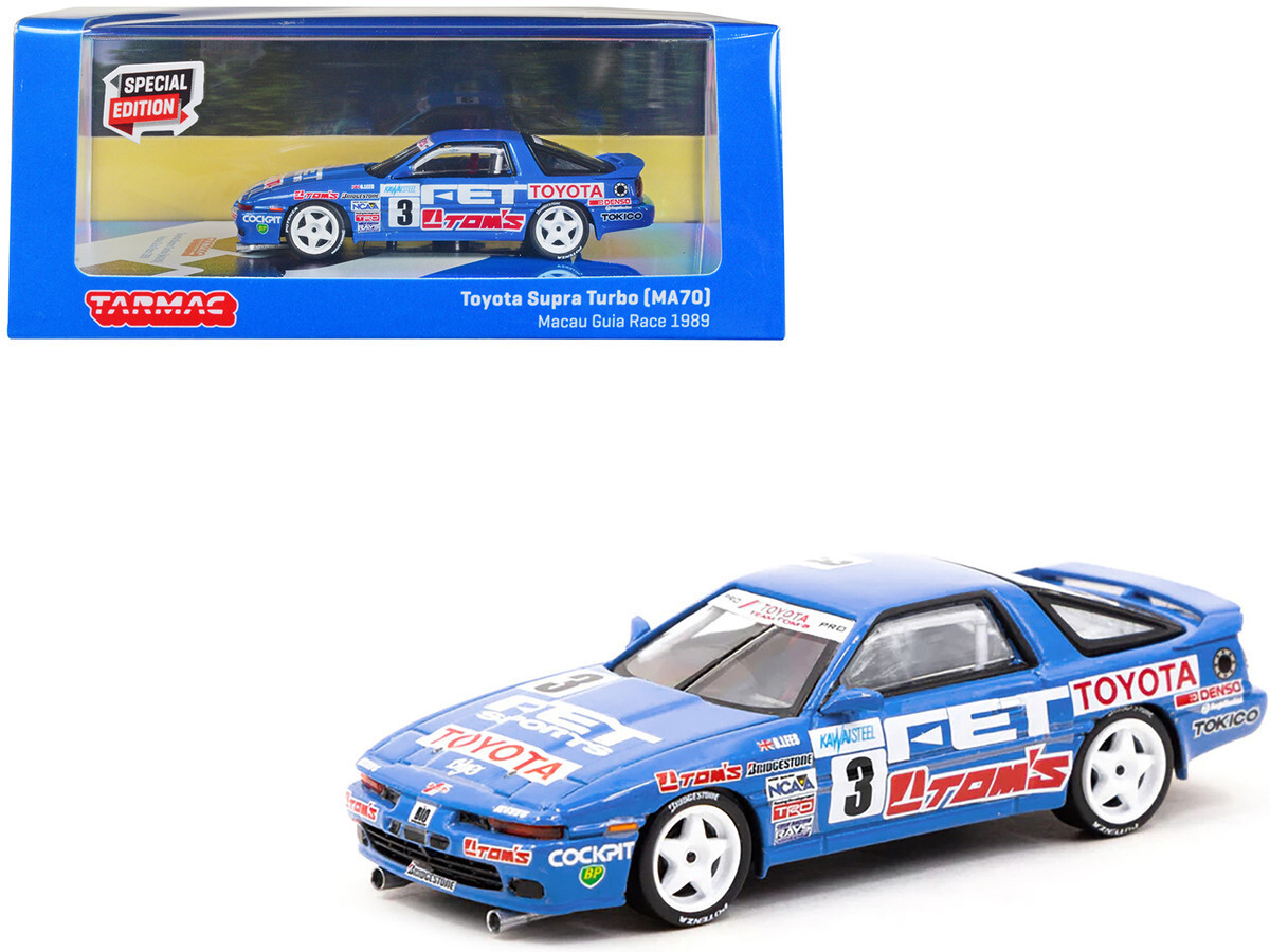 ミニカー TARMAC Toyota Supra Macau Guia Race 1987 TOYOTA SUPRA #36 MACAU GUIA RACE 1987 1/64 DIECAST TARMAC