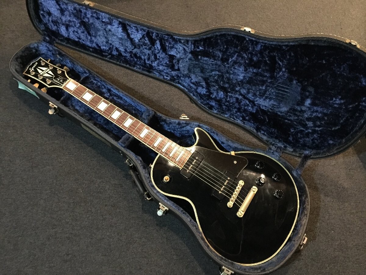 ギター Greco Les paul custum Electric Guitar Greco EGC Les Paul Custom Black S/N 91545