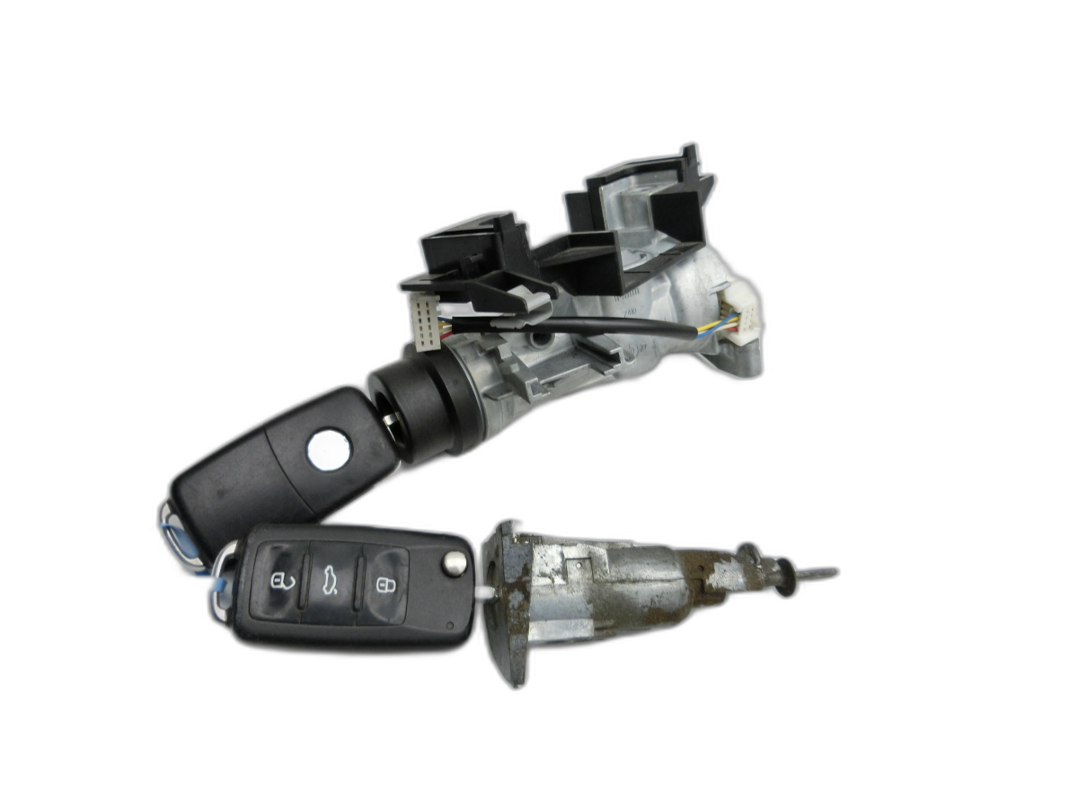 Skoda Superb 3T 13-15 Zündschloss 2x Schlüssel Türschliesszylinder  - Bild 1