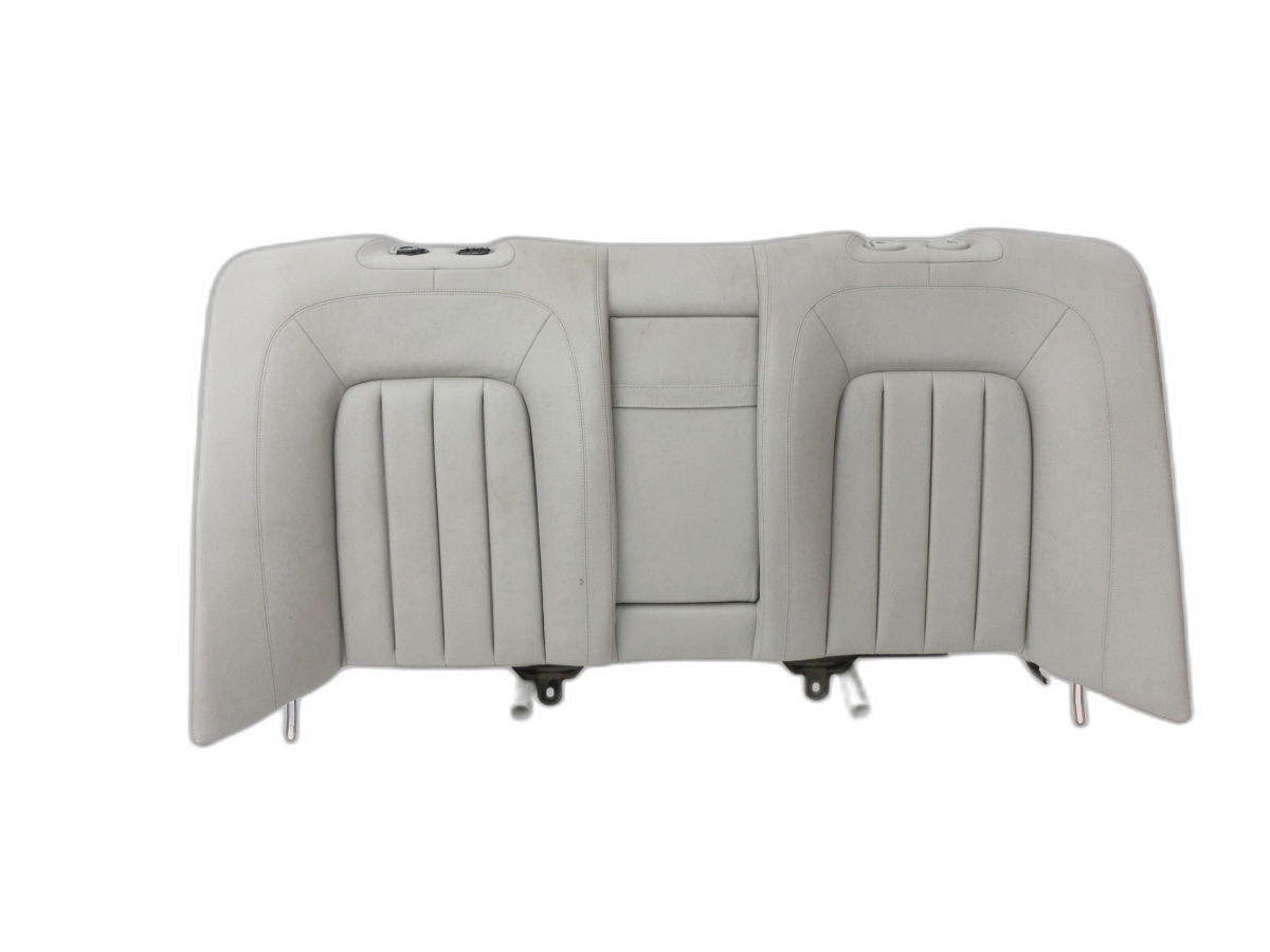 Mercedes C218 CLS 350 11-14 Coupe Sitzbezug Rückenpolster durchgehend für Rücksitzbank Hinten Leder Alpaca Grau  - Bild 1