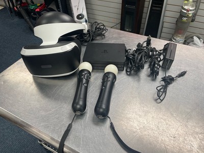 USED Sony PlayStation 4 PS4 PS VR Virtual Reality Headset Bundle (QUC021674)