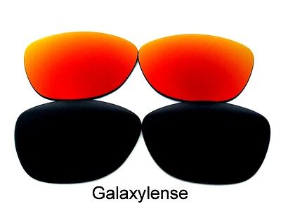Galaxy Replacement Lenses For Oakley Frogskins Sunglasses Black&Red Polarized eBay
